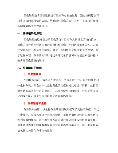 图像编码的原理与流程详解(一)