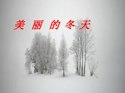 一年级上册道德与法治优秀课件-美丽的冬天ppt【人教新版】 (21)29