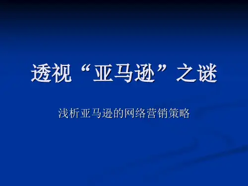 亚马逊网络营销策略