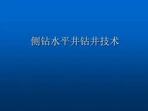 侧钻水平井钻井技术