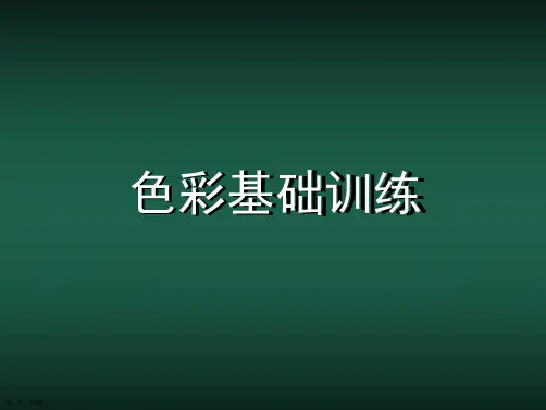 色彩构成纯度基调训练