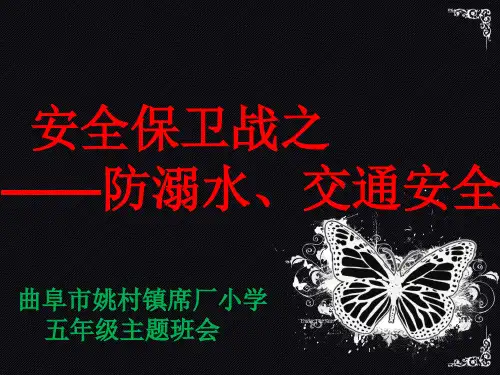 防溺水交通安全主题班会(共31张)PPT课件