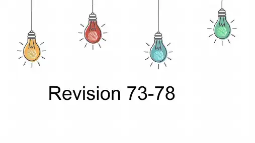 新概念英语第一册一年级上册Lesson73-78课件