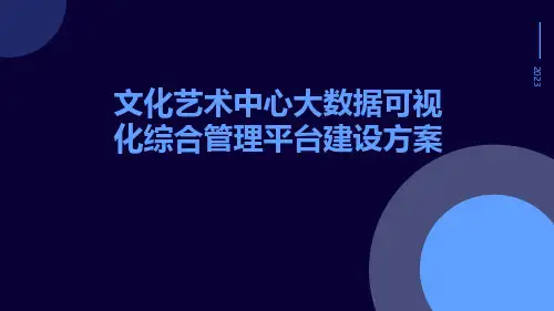 文化艺术中心大数据可视化综合管理平台建设方案基于AI物联网大数据云计算互联网等技术