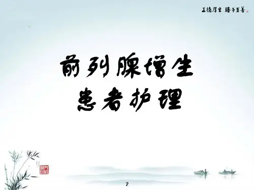 前列腺增生护理PPT