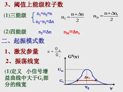 第4章激光器工作特性69页PPT
