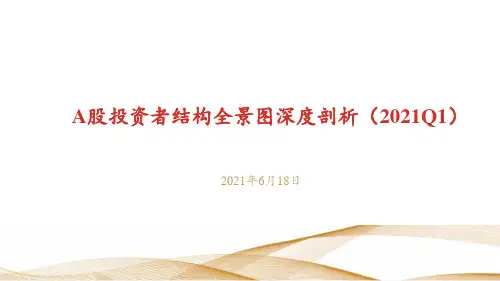A股投资者结构全景图深度剖析(2021Q1)