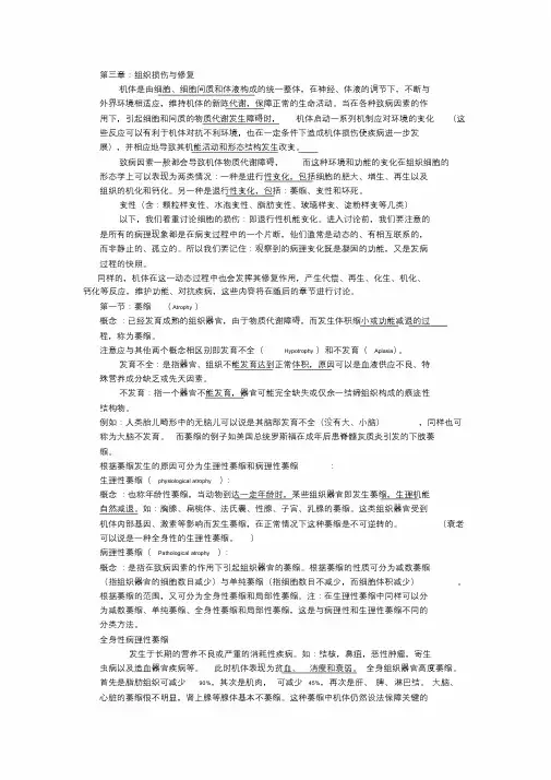 病理学：组织损伤与修复