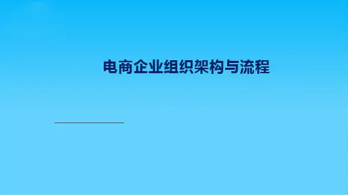 电商企业组织架构与流程