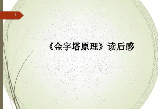 金字塔原理读后感终稿PPT课件
