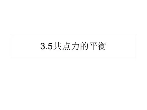 人教版高中物理《共点力的平衡》优秀PPT课件