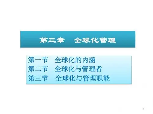 03 全球化管理
