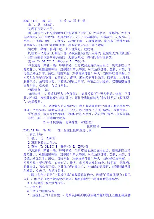 重症肌无力