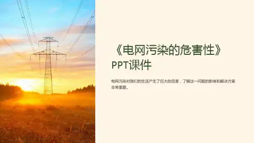 《电网污染的危害性》课件
