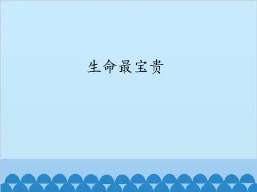 道德与法治《生命最宝贵》ppt课件-优质课3
