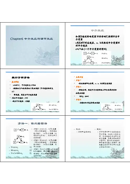 Chapter6new 中介效应与调节效应
