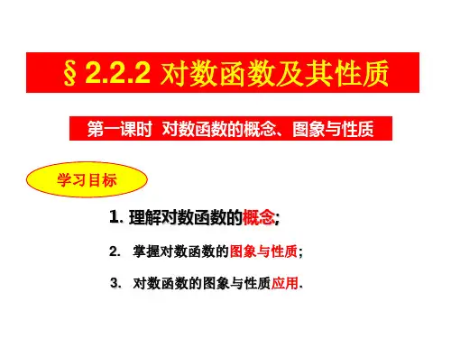 2.2.2 对数函数及其性质