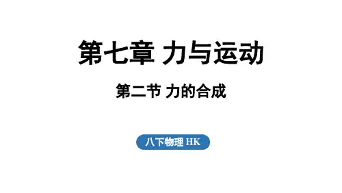 2025年春沪科版八年级物理全册 第二节 力的合成(课件)