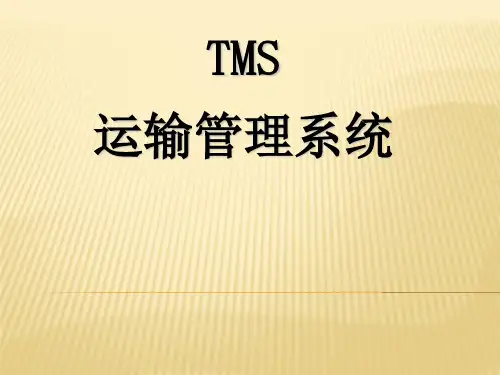 TMS运输管理系统