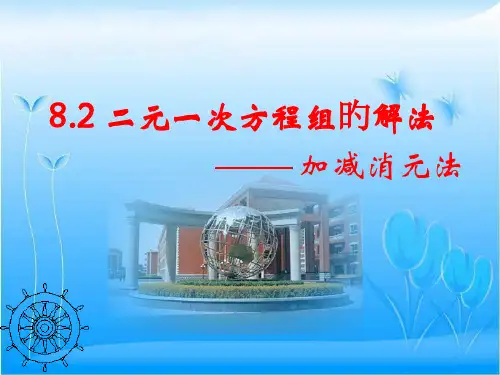 二元一次方程组的解法-乘法-加减消元法