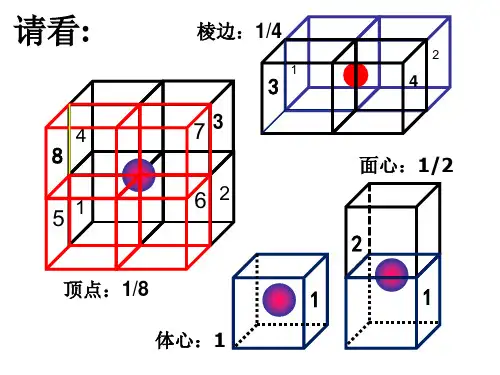 人教版高中化学选修3选修三第三章晶胞计算PPT课件