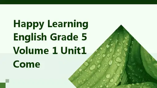 开心学英语五年级上册Unit1Comewithme课件之