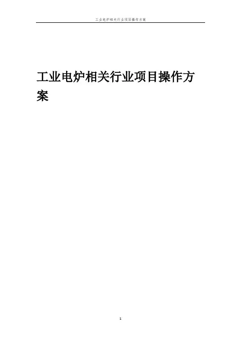 工业电炉相关行业项目操作方案