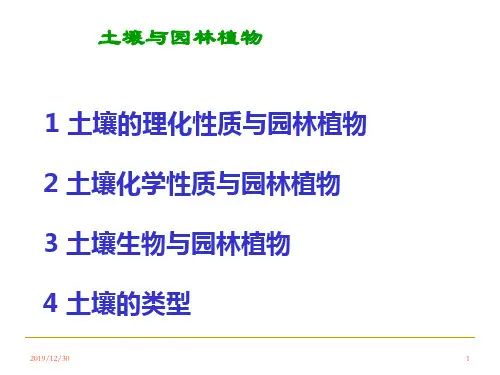 土壤与园林植物讲解学习