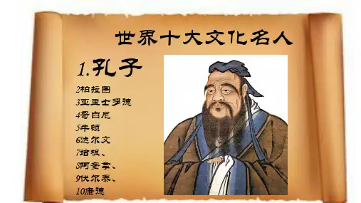 孔子的哲学思想ppt课件
