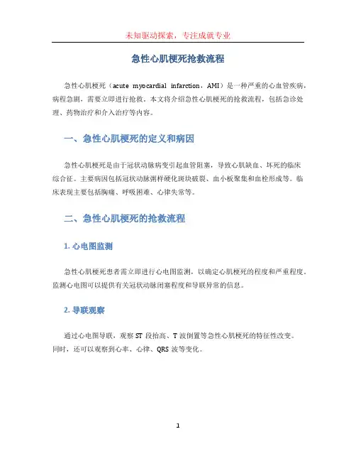 急性心肌梗死抢救流程