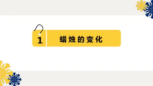 新苏教版六年级科学《蜡烛的变化》课件