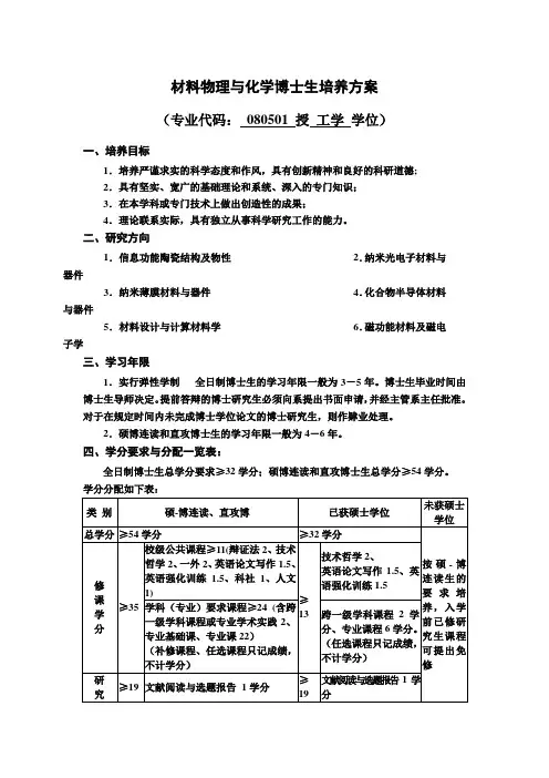 华中科技大学研究生培养计划