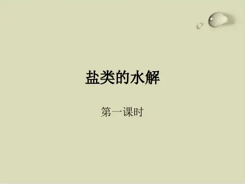 盐类的水解PPT完美版2