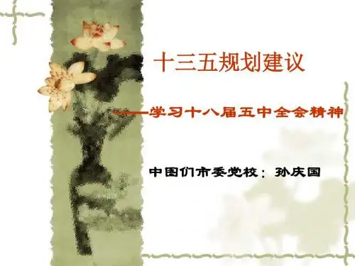十三五规划