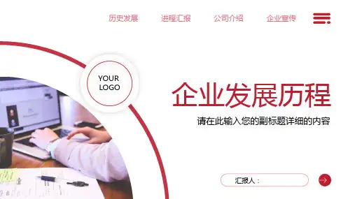 企业发展历程公司宣传介绍PPT模板