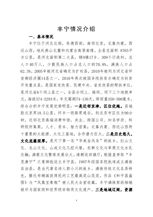 丰宁基本情况