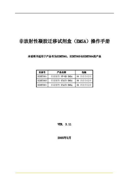 EMSA操作说明