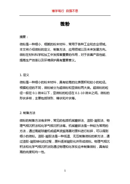 微粉_精品文档