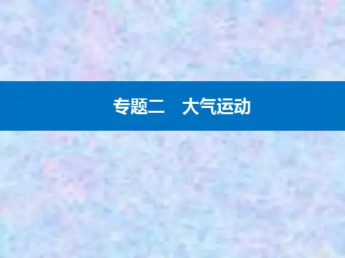 2021高考地理复习课件：专题二 第2讲 大气环流与降水 
