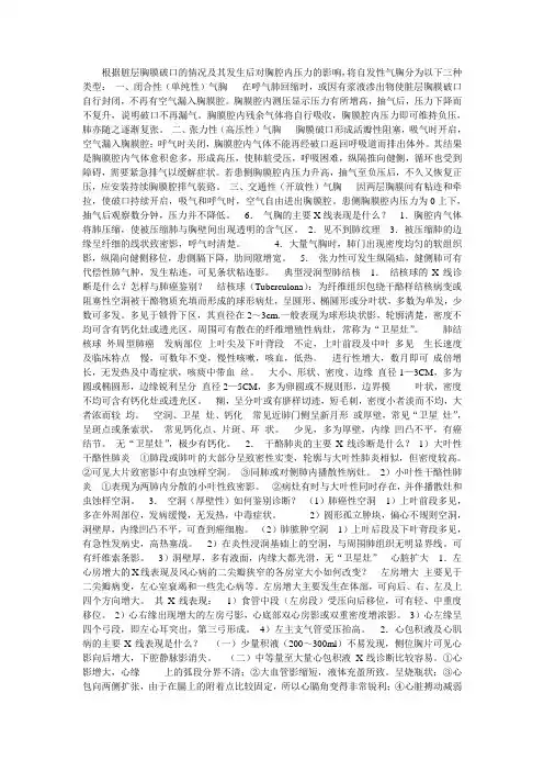 胸片阅读