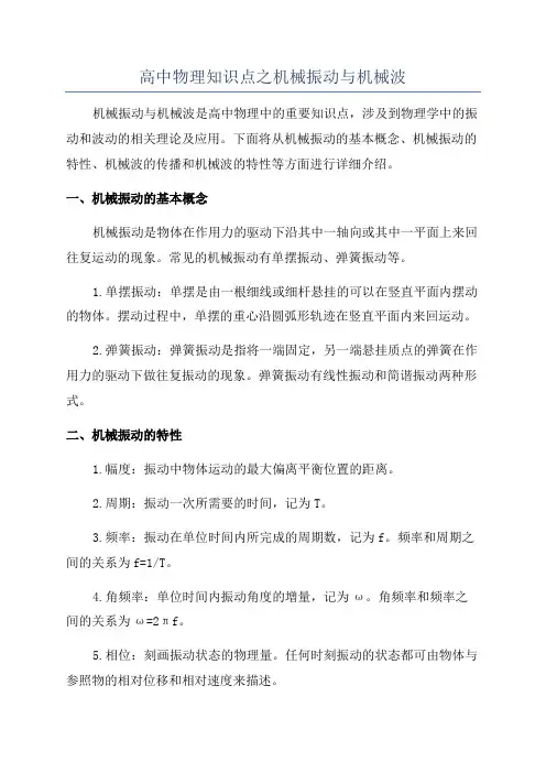 高中物理知识点之机械振动与机械波