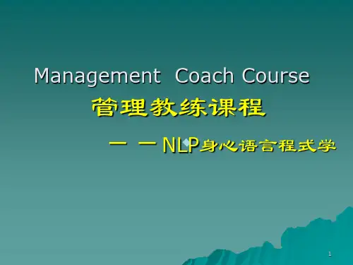 NLP身心语言程式学
