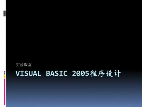 Visual Basic 2005程序设计实验课堂(2003格式)