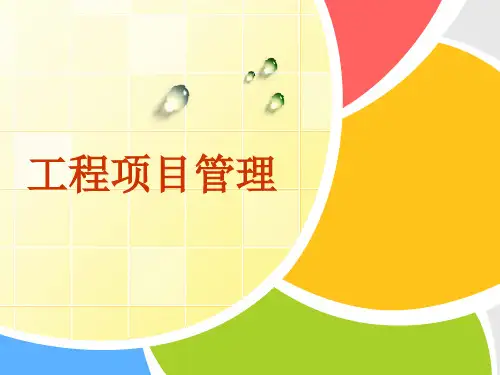 工程项目管理 第十一章