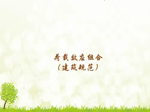 荷载组合建筑规范-完整版PPT课件