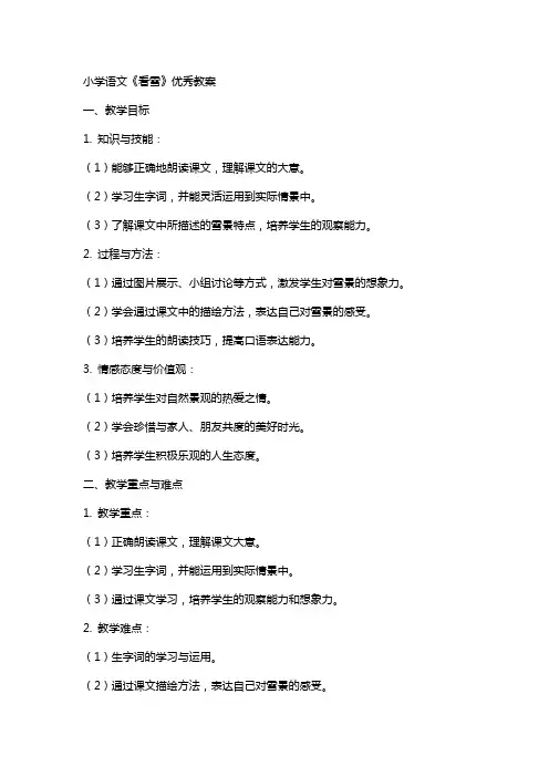小学语文《看雪》教案