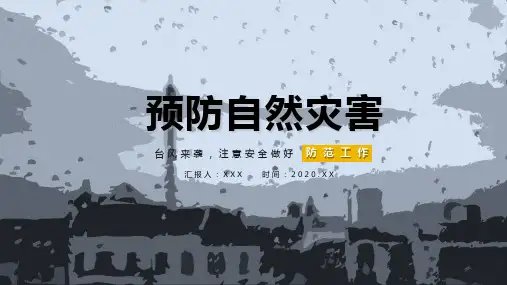 专题课件防台风安全教育培训PPT模板