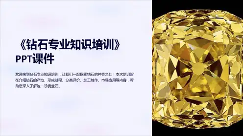 《钻石专业知识培训》课件