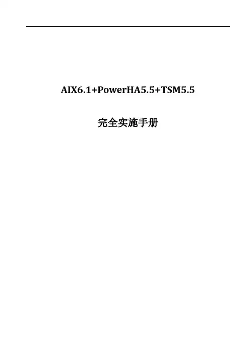 01 AIX6.1+PowerHA5.5+TSM5.5完全实施手册