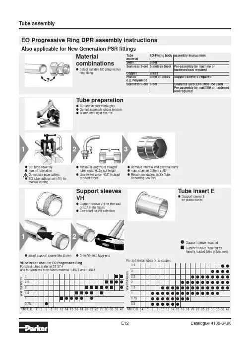 Tube Assembly E12 产品说明说明书